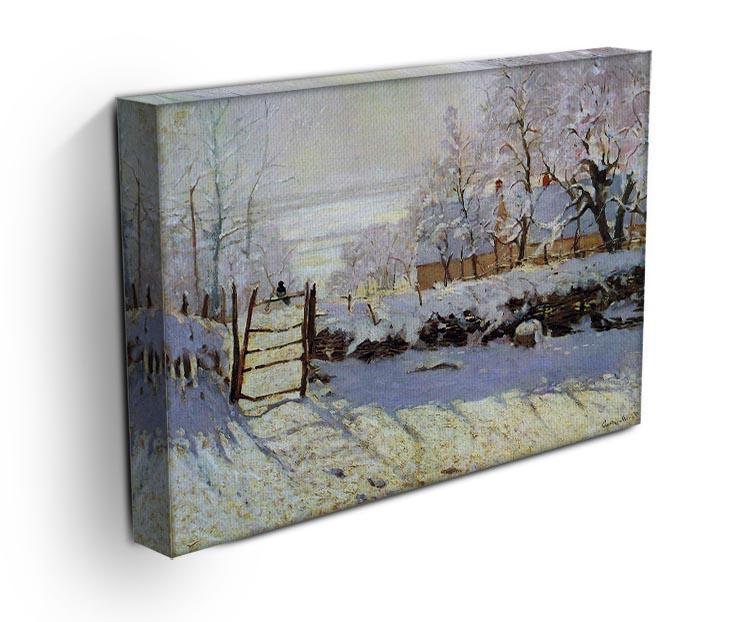 The Magpie by Monet Canvas Print & Poster - Canvas Art Rocks - 3