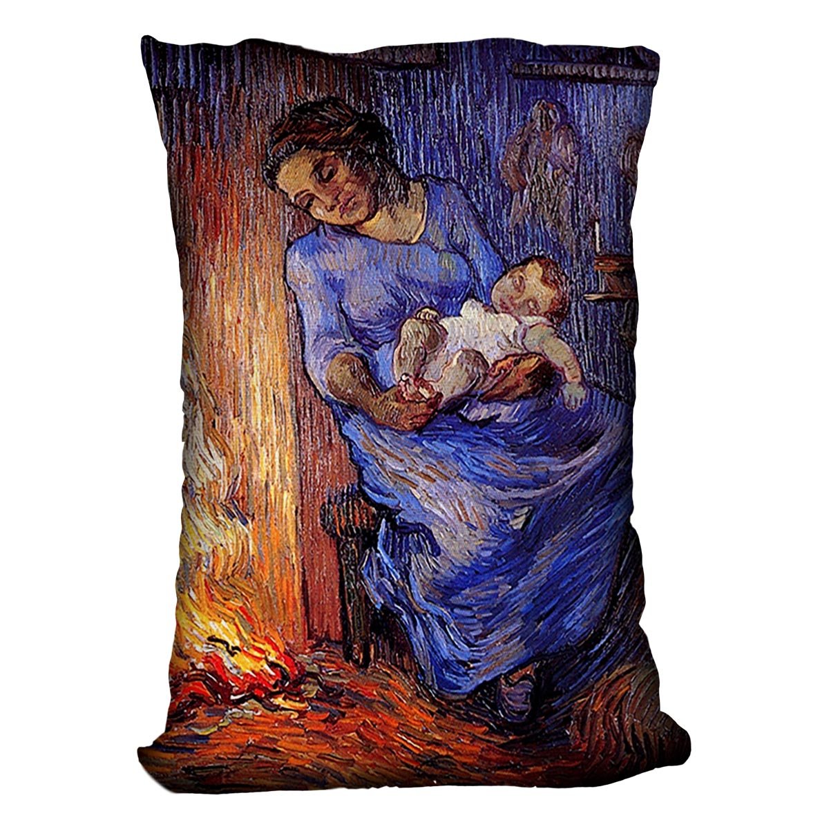The Man is at Sea after Demont-Breton by Van Gogh Throw Pillow