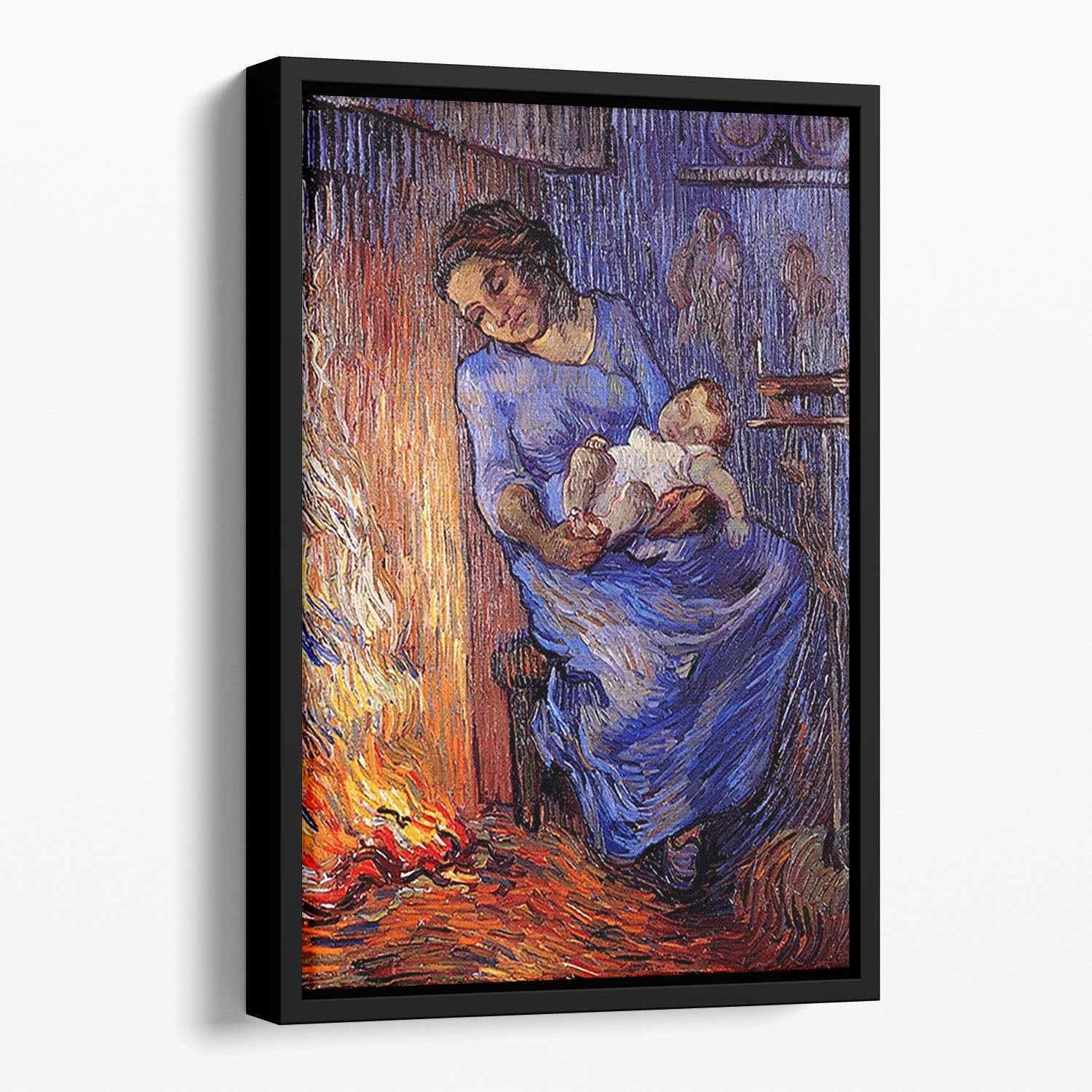 The Man is at Sea after Demont-Breton by Van Gogh Floating Framed Canvas