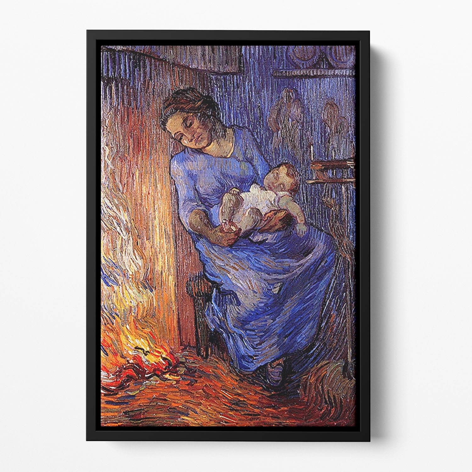 The Man is at Sea after Demont-Breton by Van Gogh Floating Framed Canvas