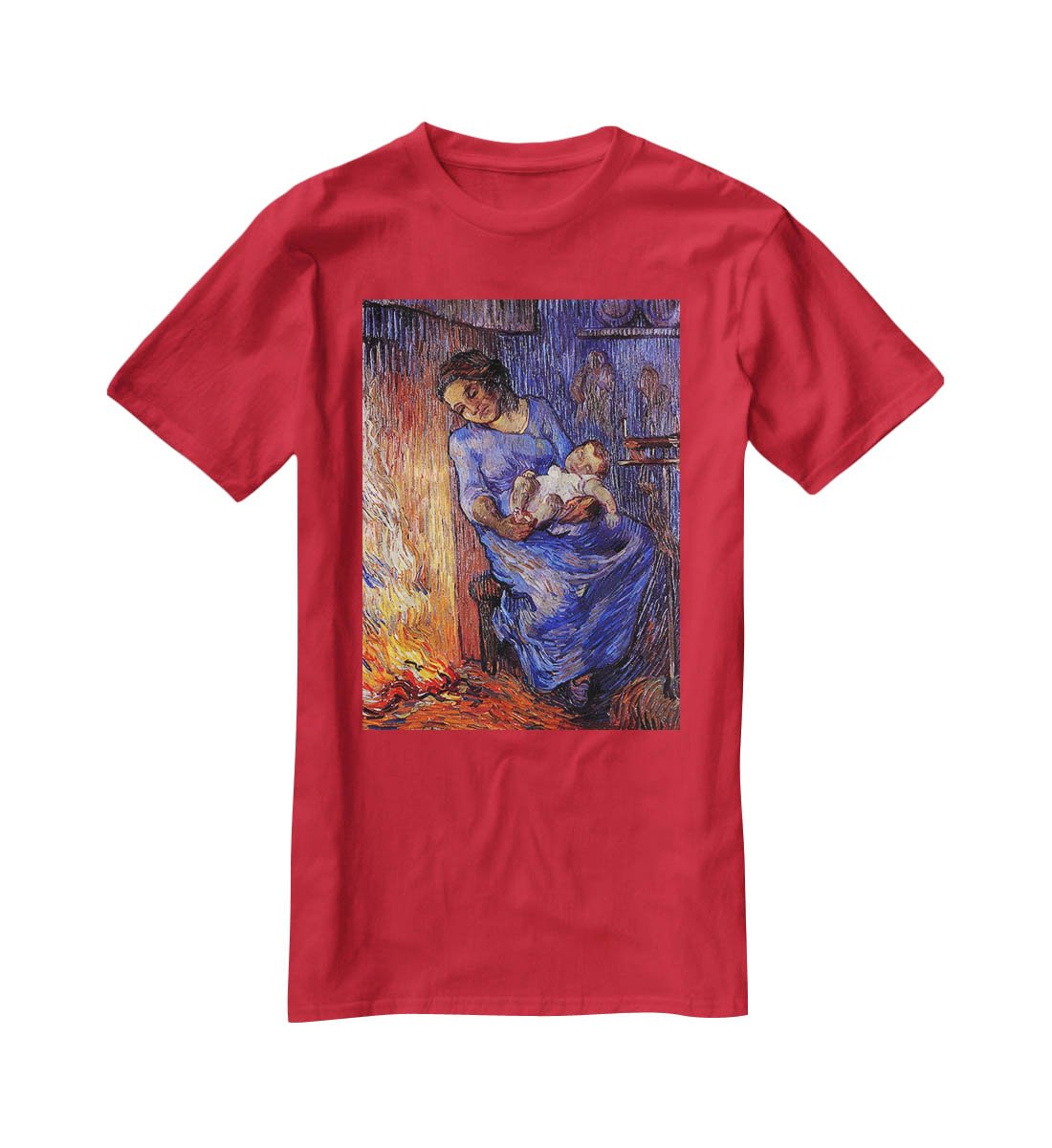 The Man is at Sea after Demont-Breton by Van Gogh T-Shirt - Canvas Art Rocks - 4