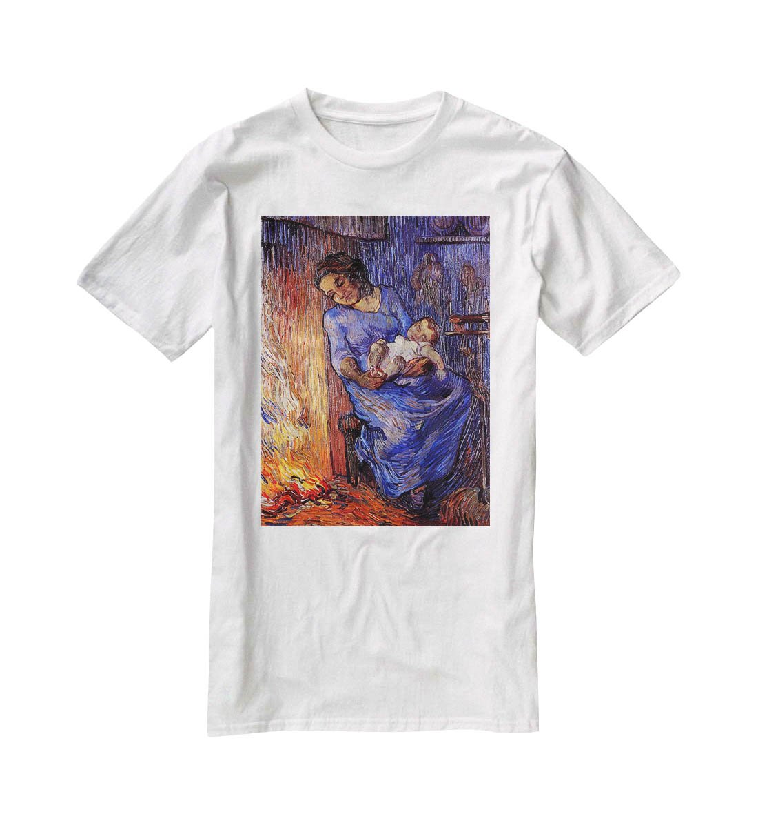 The Man is at Sea after Demont-Breton by Van Gogh T-Shirt - Canvas Art Rocks - 5