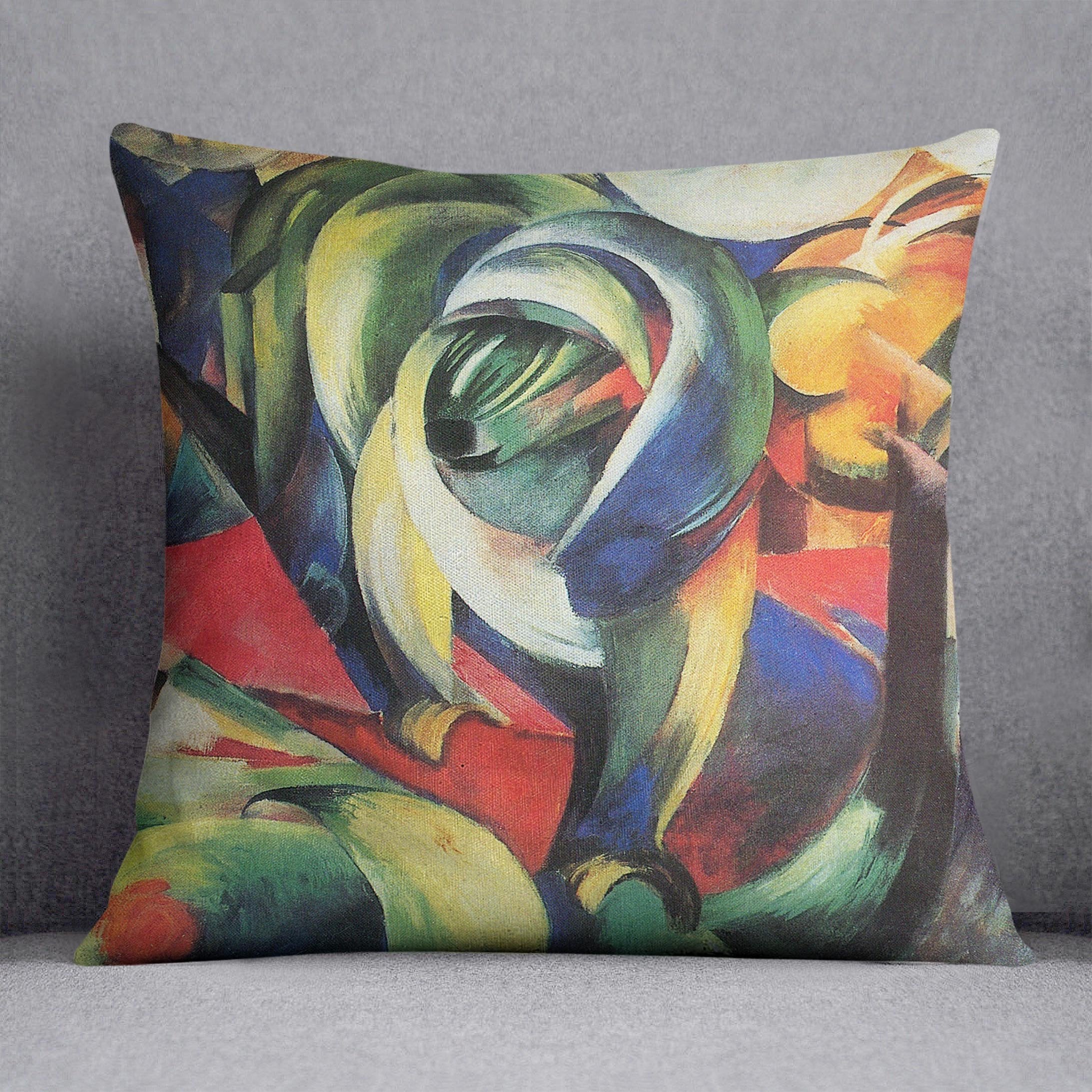 The Mandrill by Franz Marc Throw Pillow
