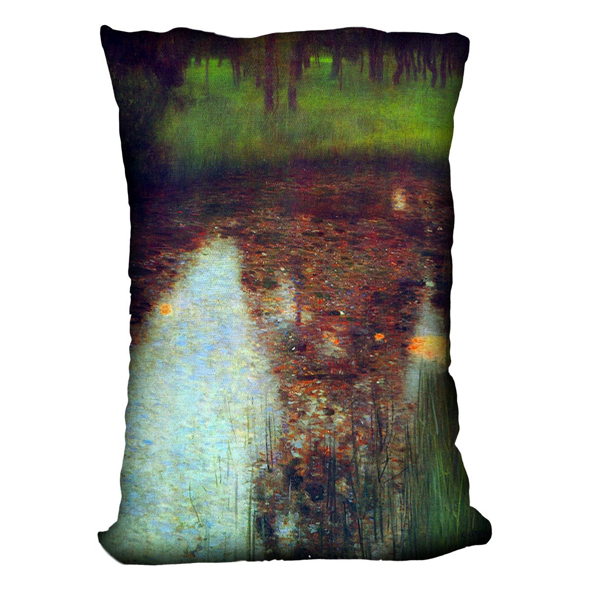 The Marsh by Klimt Throw Pillow