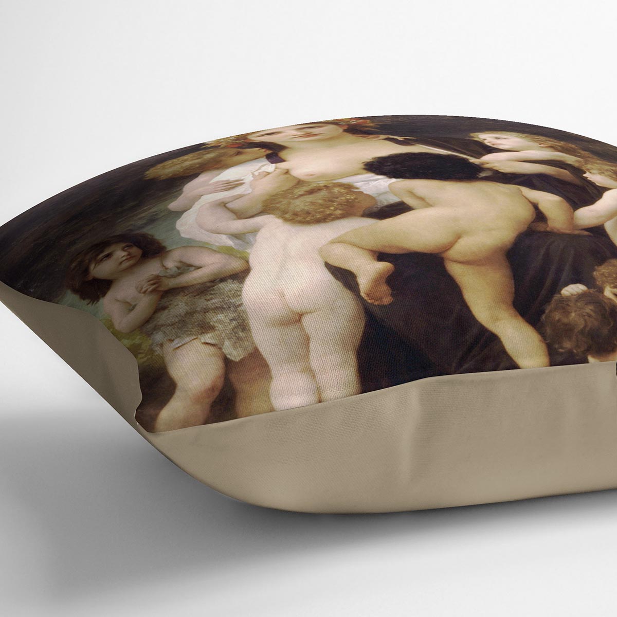 The Motherland By Bouguereau Cushion