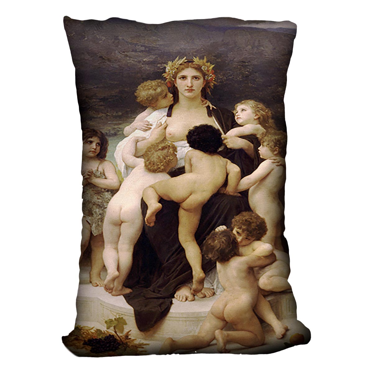 The Motherland By Bouguereau Cushion