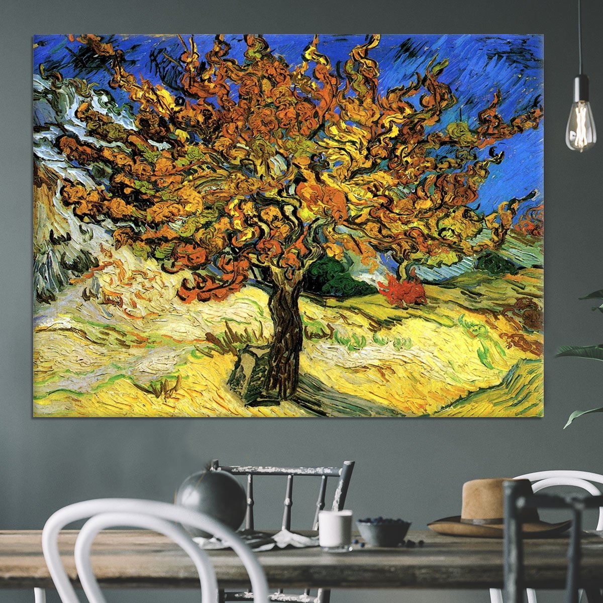 The Mulberry Tree by Van Gogh Canvas Print or Poster