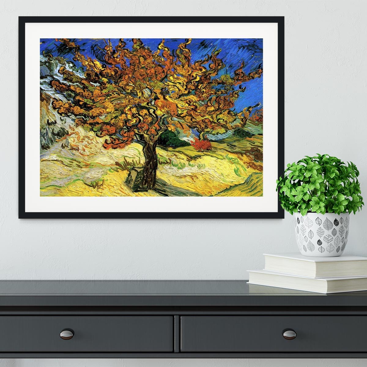 The Mulberry Tree by Van Gogh Framed Print - Canvas Art Rocks - 1