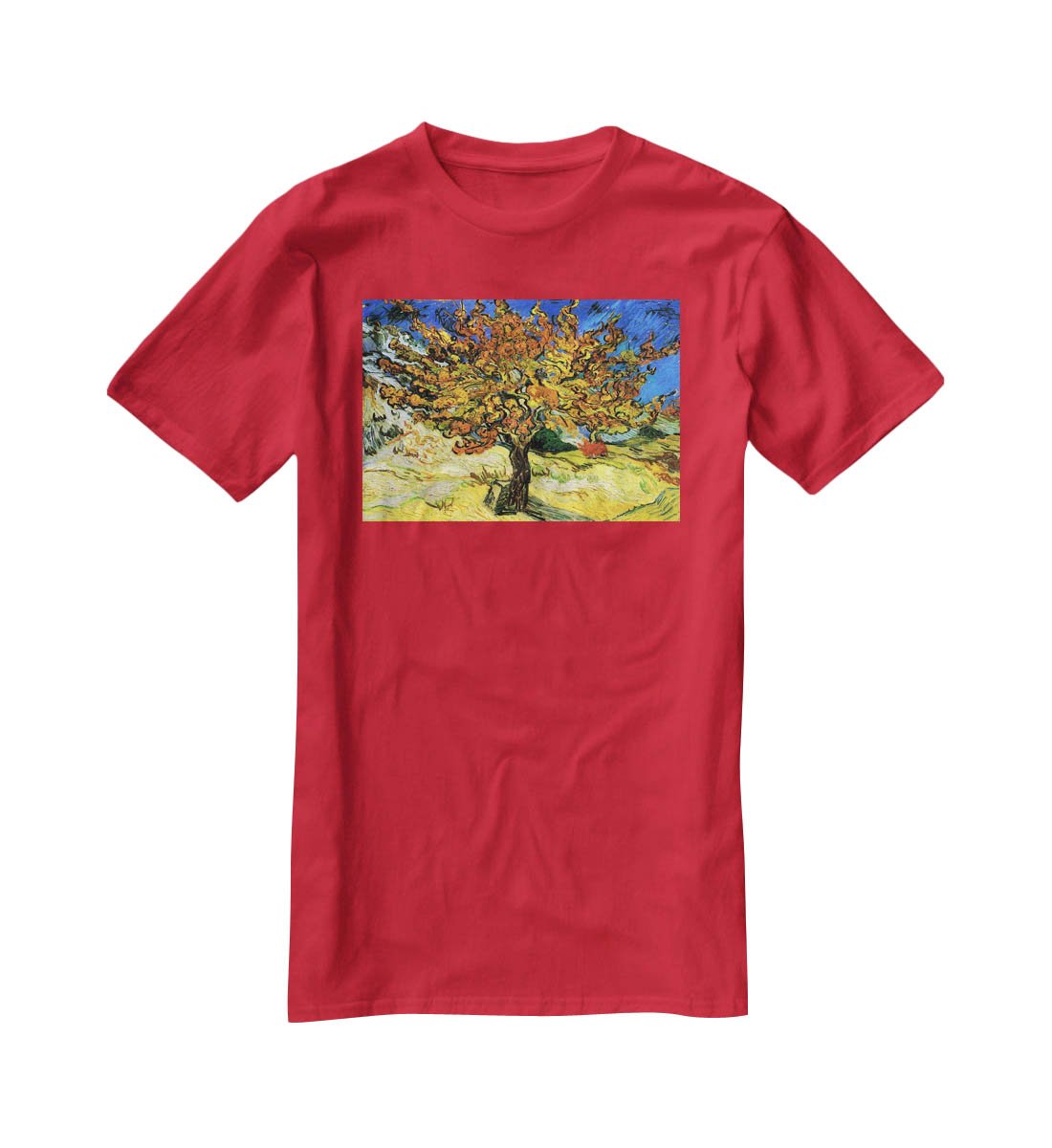 The Mulberry Tree by Van Gogh T-Shirt - Canvas Art Rocks - 4