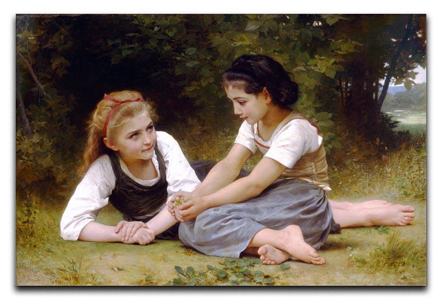 The Nut Gatherers By Bouguereau Canvas Print or Poster  - Canvas Art Rocks - 1