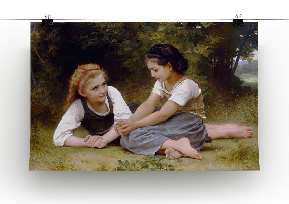 The Nut Gatherers By Bouguereau Canvas Print or Poster - Canvas Art Rocks - 2