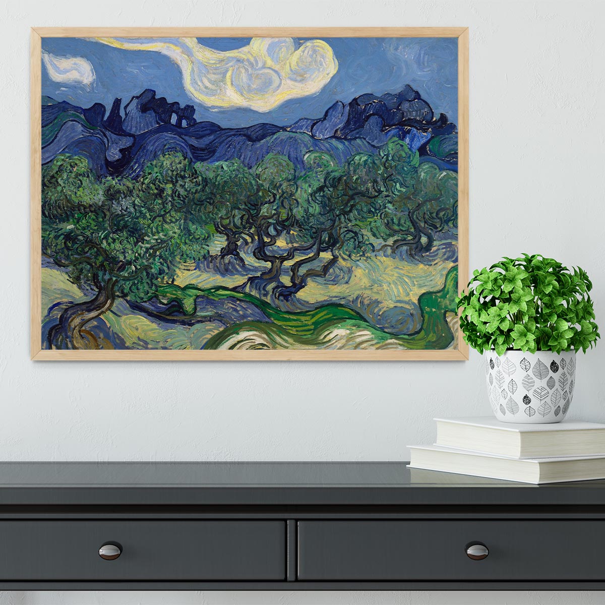 The Olive trees Framed Print - Canvas Art Rocks - 4