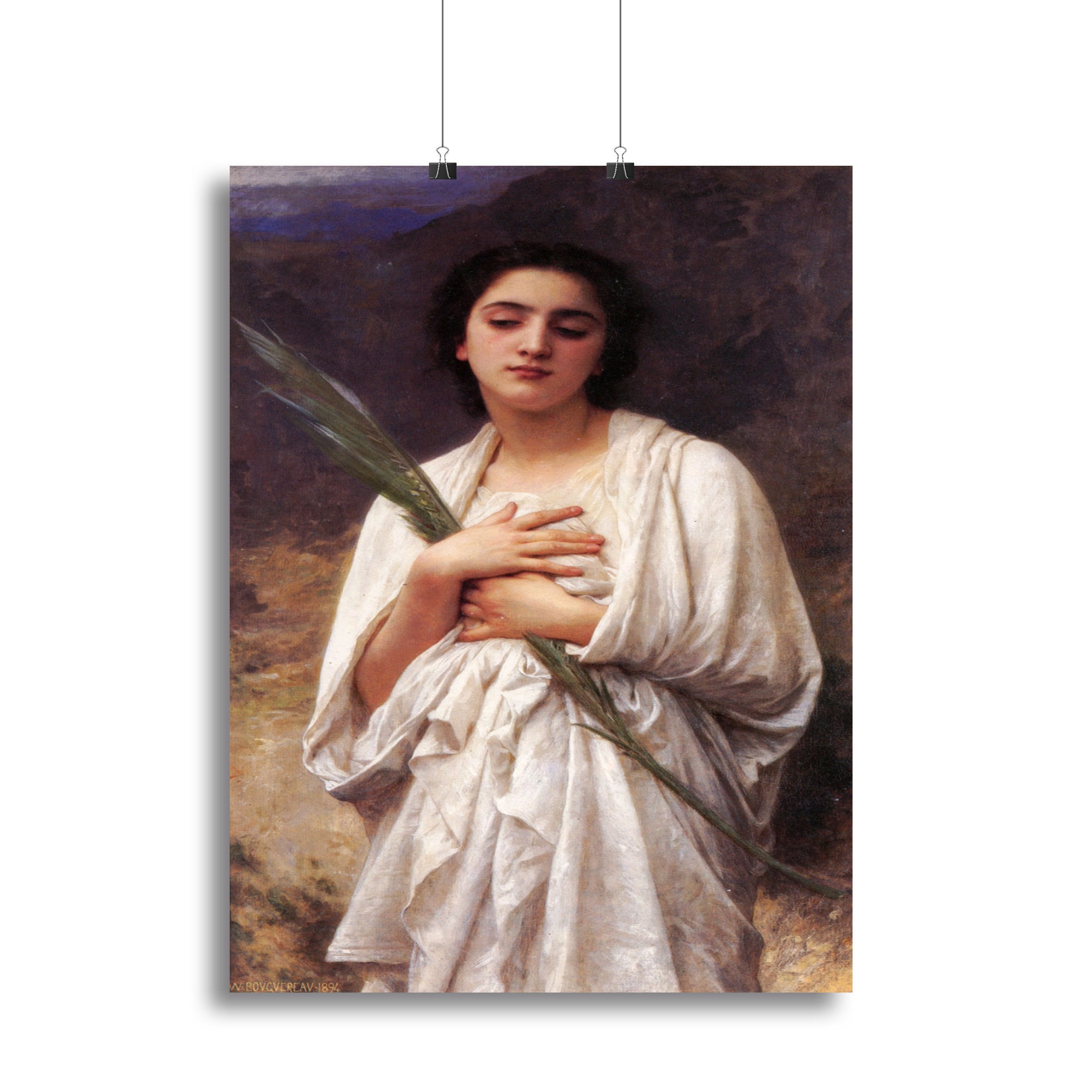 The Palm Leaf By Bouguereau Canvas Print or Poster