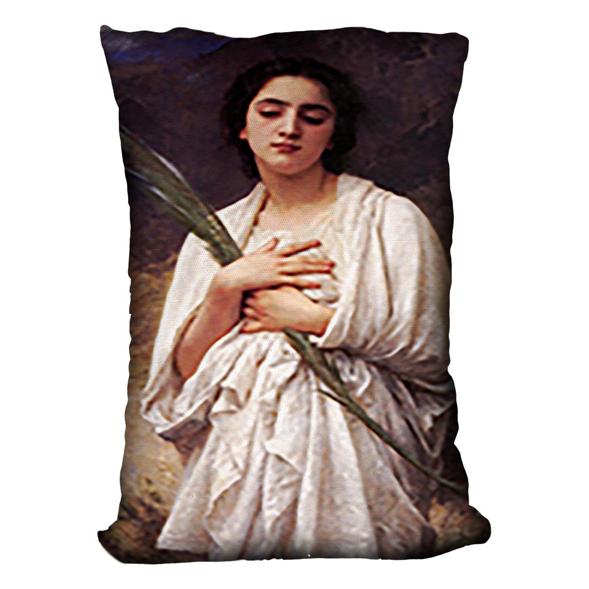 The Palm Leaf By Bouguereau Throw Pillow
