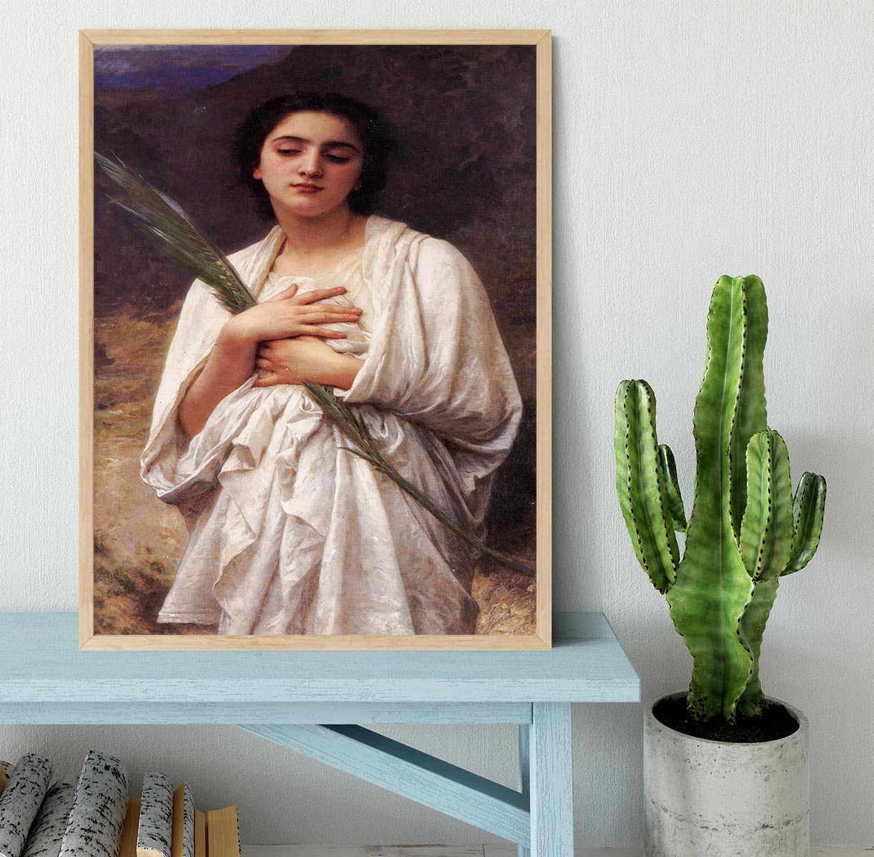 The Palm Leaf By Bouguereau Framed Print - Canvas Art Rocks - 4