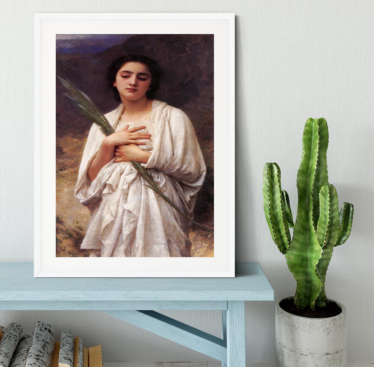 The Palm Leaf By Bouguereau Framed Print - Canvas Art Rocks - 5