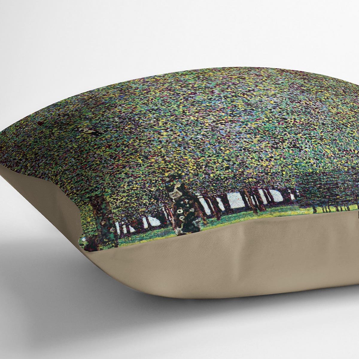 The Park by Klimt Throw Pillow