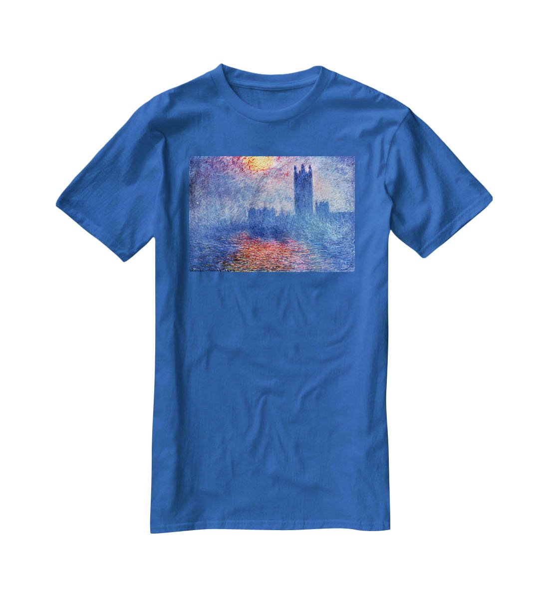The Parlaiment in London by Monet T-Shirt - Canvas Art Rocks - 2