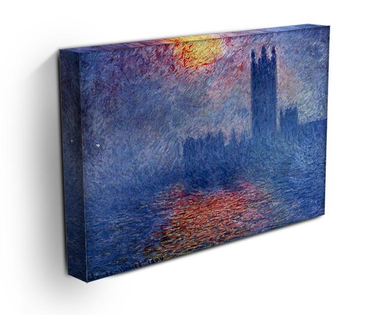 The Parlaiment in London by Monet Canvas Print & Poster - Canvas Art Rocks - 3