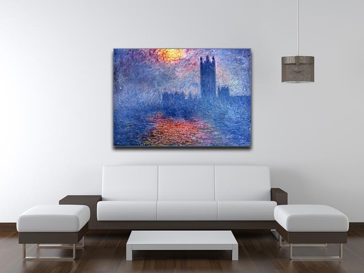 The Parlaiment in London by Monet Canvas Print & Poster - Canvas Art Rocks - 4