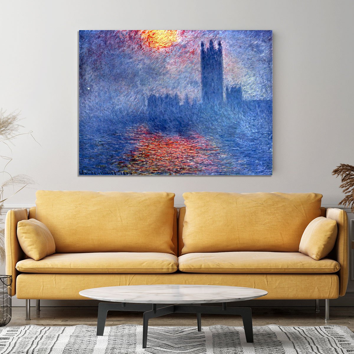The Parlaiment in London by Monet Canvas Print or Poster