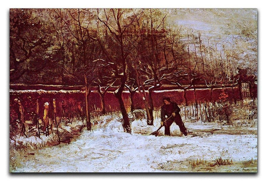 The Parsonage Garden at Nuenen in the Snow by Van Gogh Canvas Print & Poster  - Canvas Art Rocks - 1