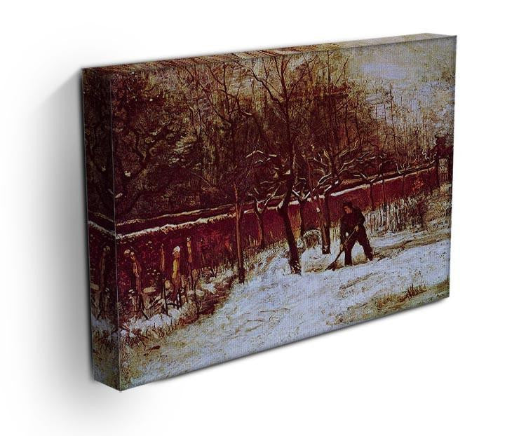 The Parsonage Garden at Nuenen in the Snow by Van Gogh Canvas Print & Poster - Canvas Art Rocks - 3