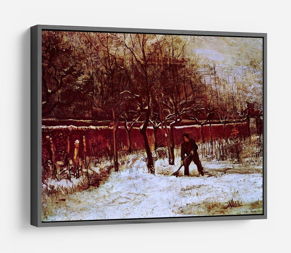 The Parsonage Garden at Nuenen in the Snow by Van Gogh HD Metal Print