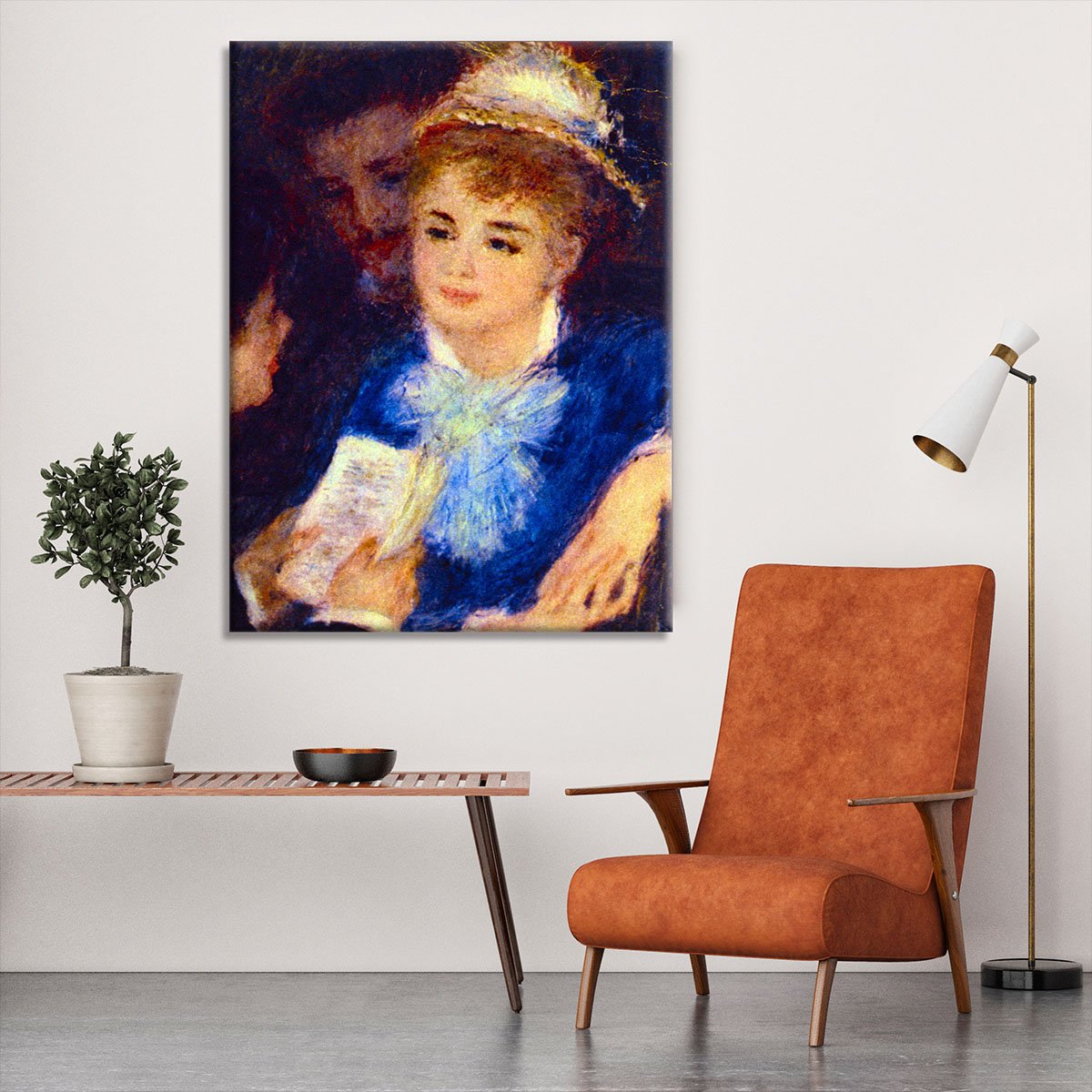 The Perusal of the Part by Renoir Canvas Print or Poster