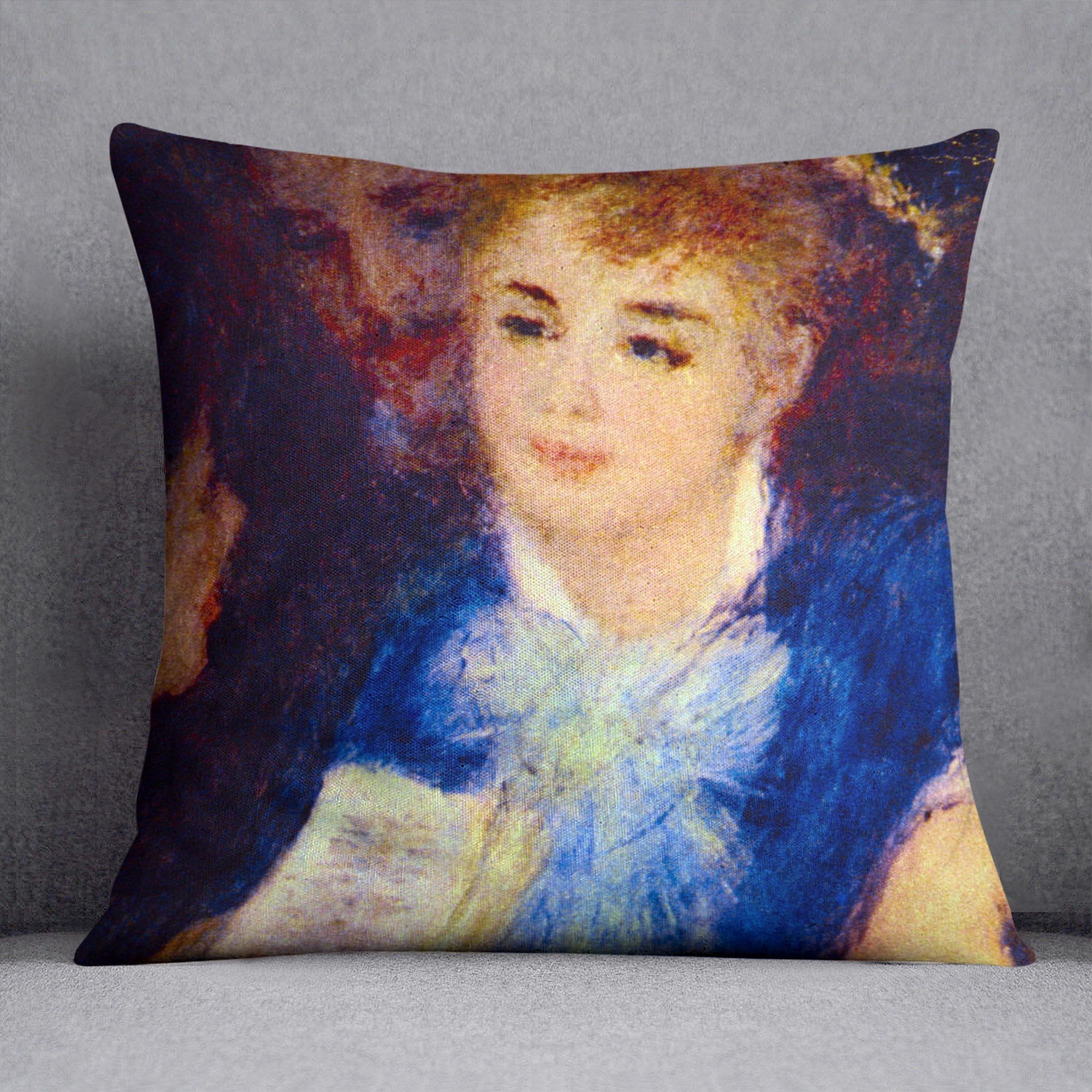 The Perusal of the Part by Renoir Throw Pillow