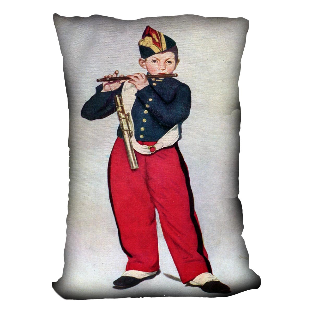 The Piper by Manet Throw Pillow