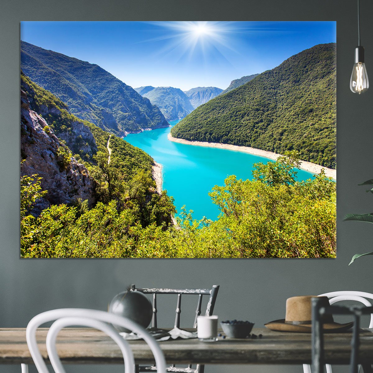 The Piva Canyon Canvas Print or Poster