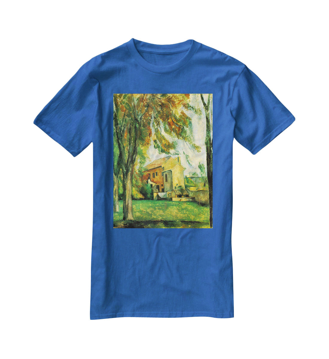 The Pond of the Jas de Bouffan in Winter by Cezanne T-Shirt - Canvas Art Rocks - 2