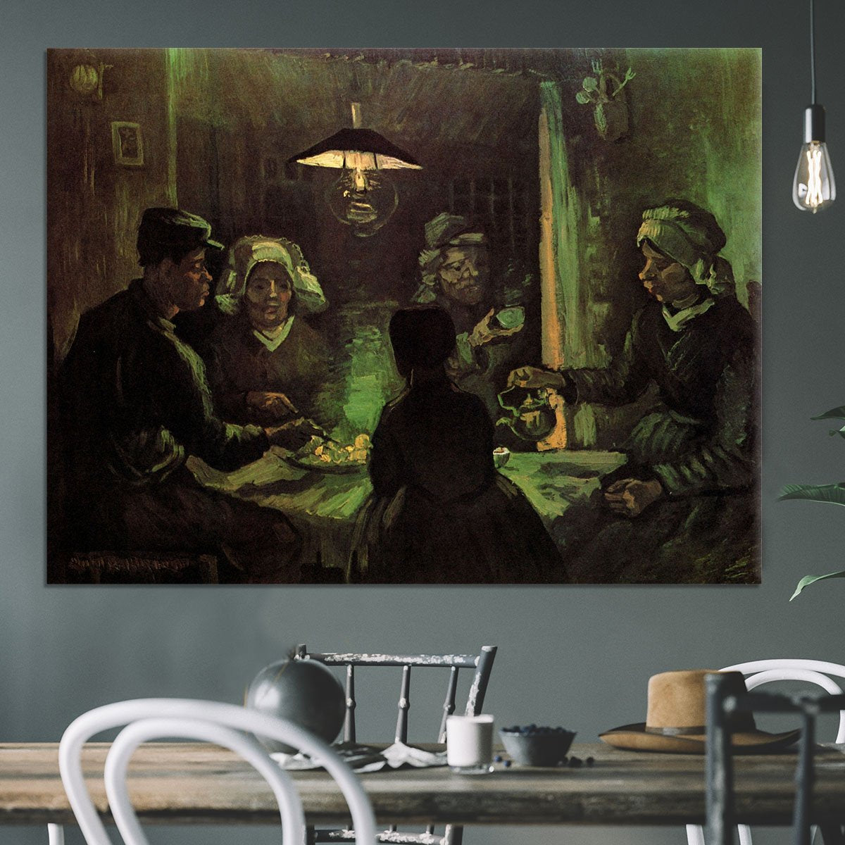 The Potato Eaters by Van Gogh Canvas Print or Poster