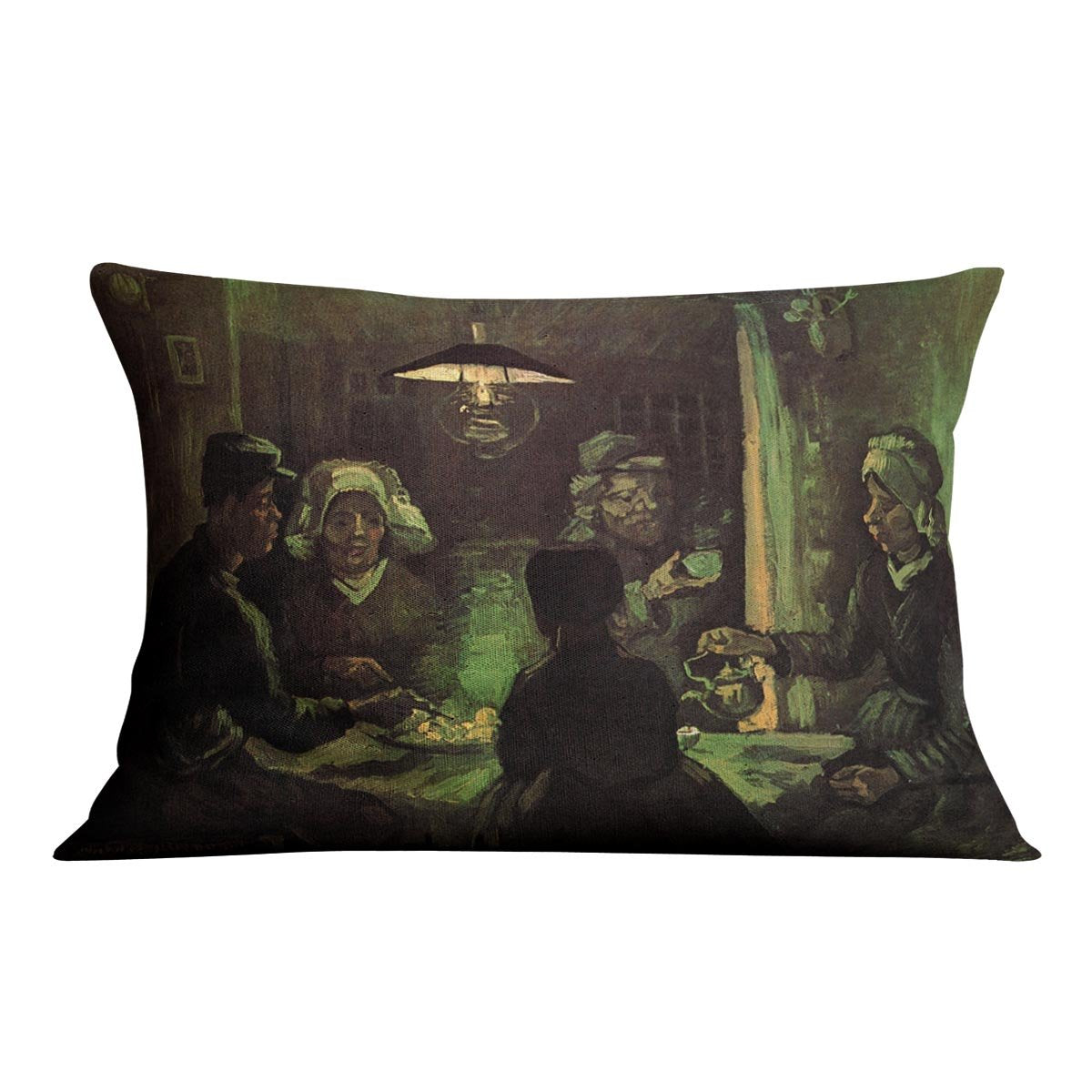 The Potato Eaters by Van Gogh Throw Pillow