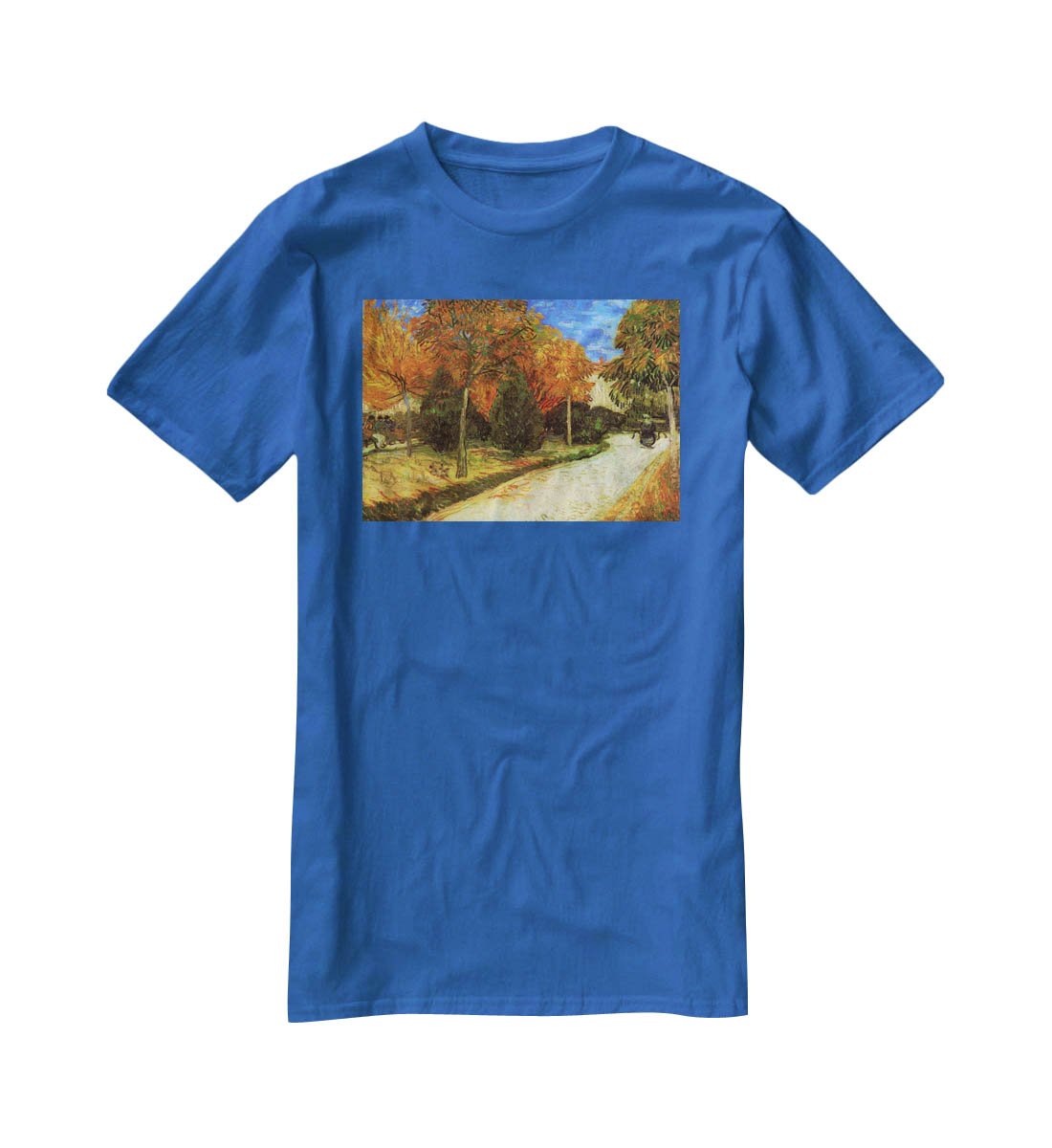 The Public Park at Arles by Van Gogh T-Shirt - Canvas Art Rocks - 2
