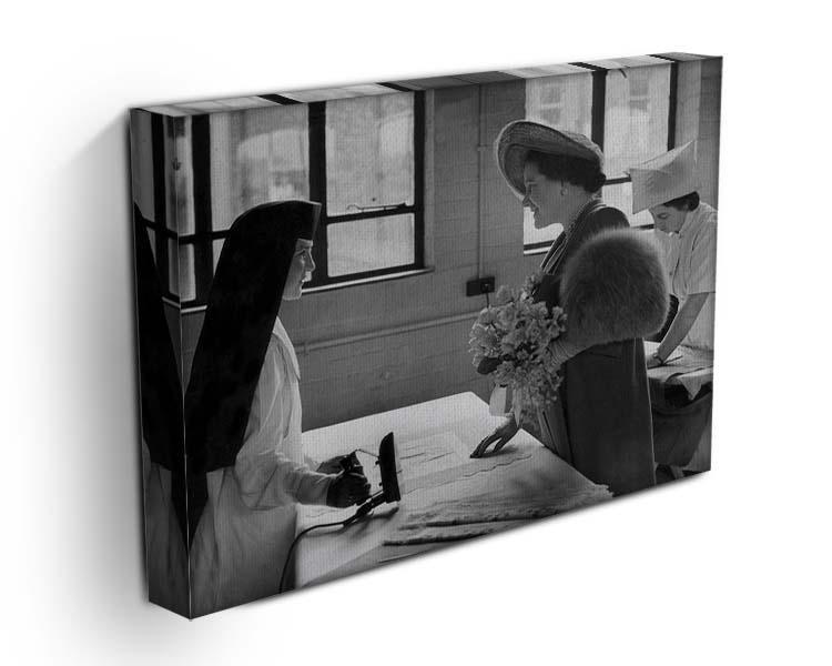 The Queen Mother at a training college Canvas Print or Poster - Canvas Art Rocks - 3