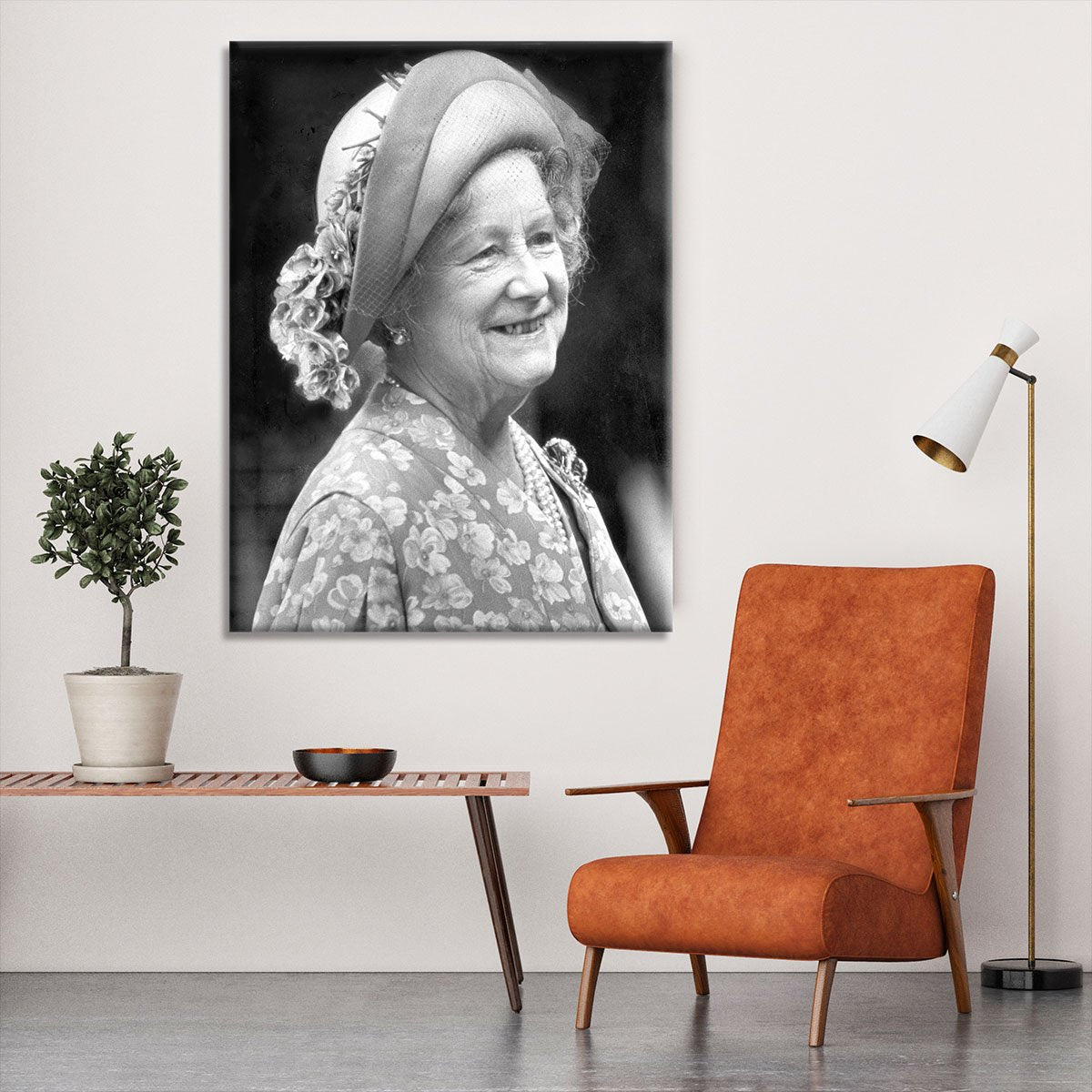 The Queen Mother at the Epsom Derby Canvas Print or Poster