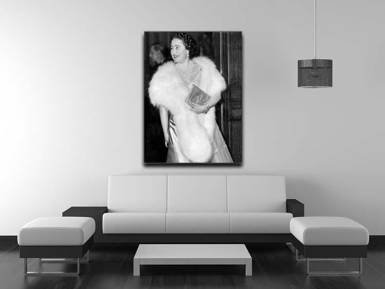 The Queen Mother on a night out at the Coliseum Canvas Print or Poster - Canvas Art Rocks - 4
