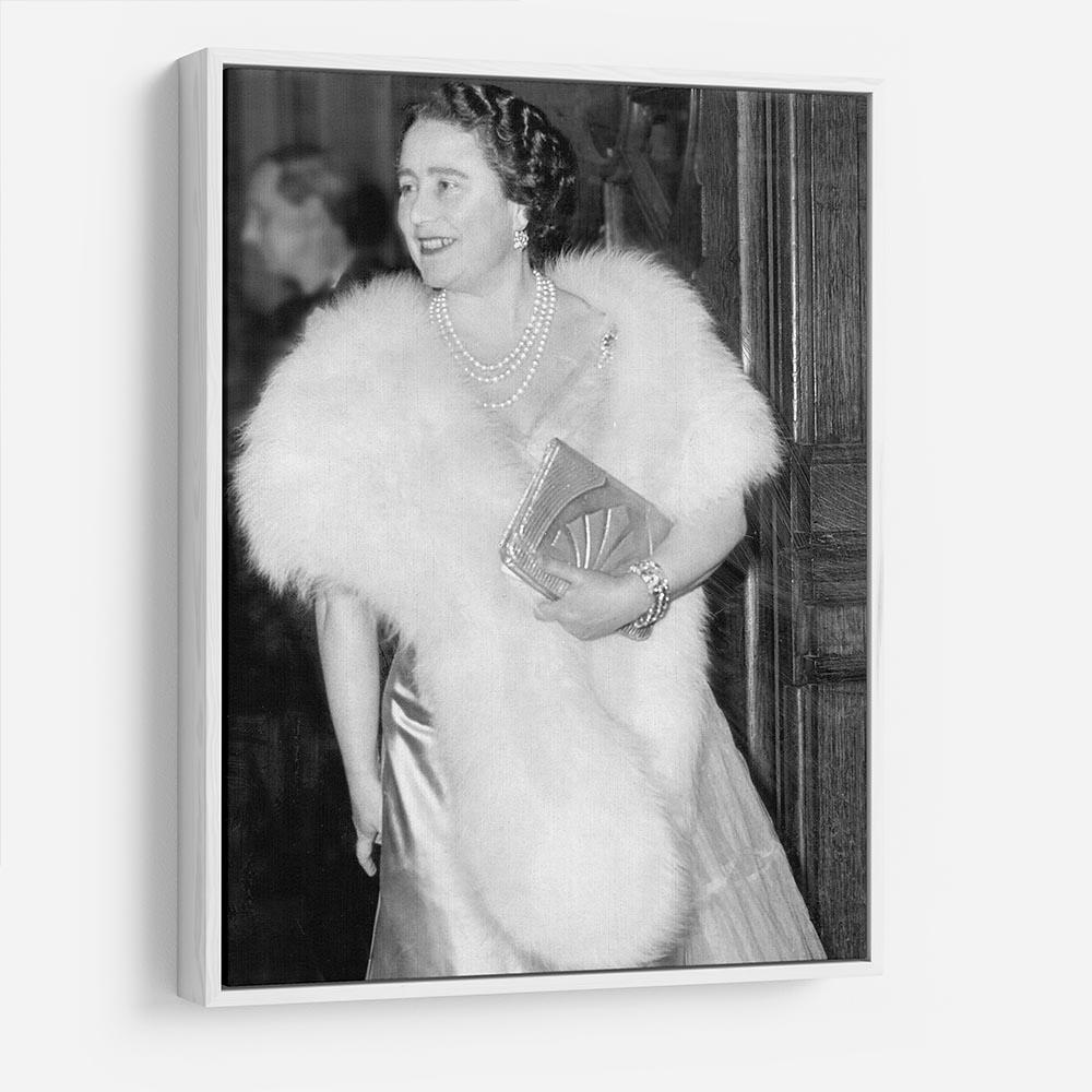 The Queen Mother on a night out at the Coliseum HD Metal Print