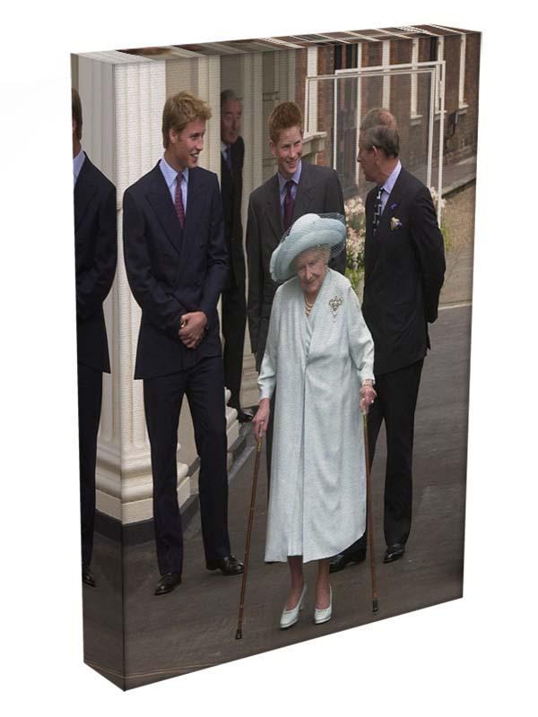 The Queen Mother on her 101st Birthday with family Canvas Print or Poster - Canvas Art Rocks - 3