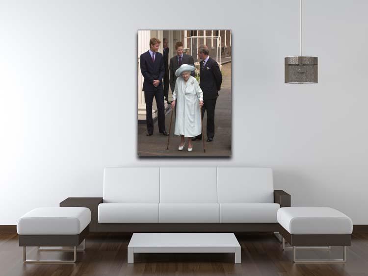 The Queen Mother on her 101st Birthday with family Canvas Print or Poster - Canvas Art Rocks - 4