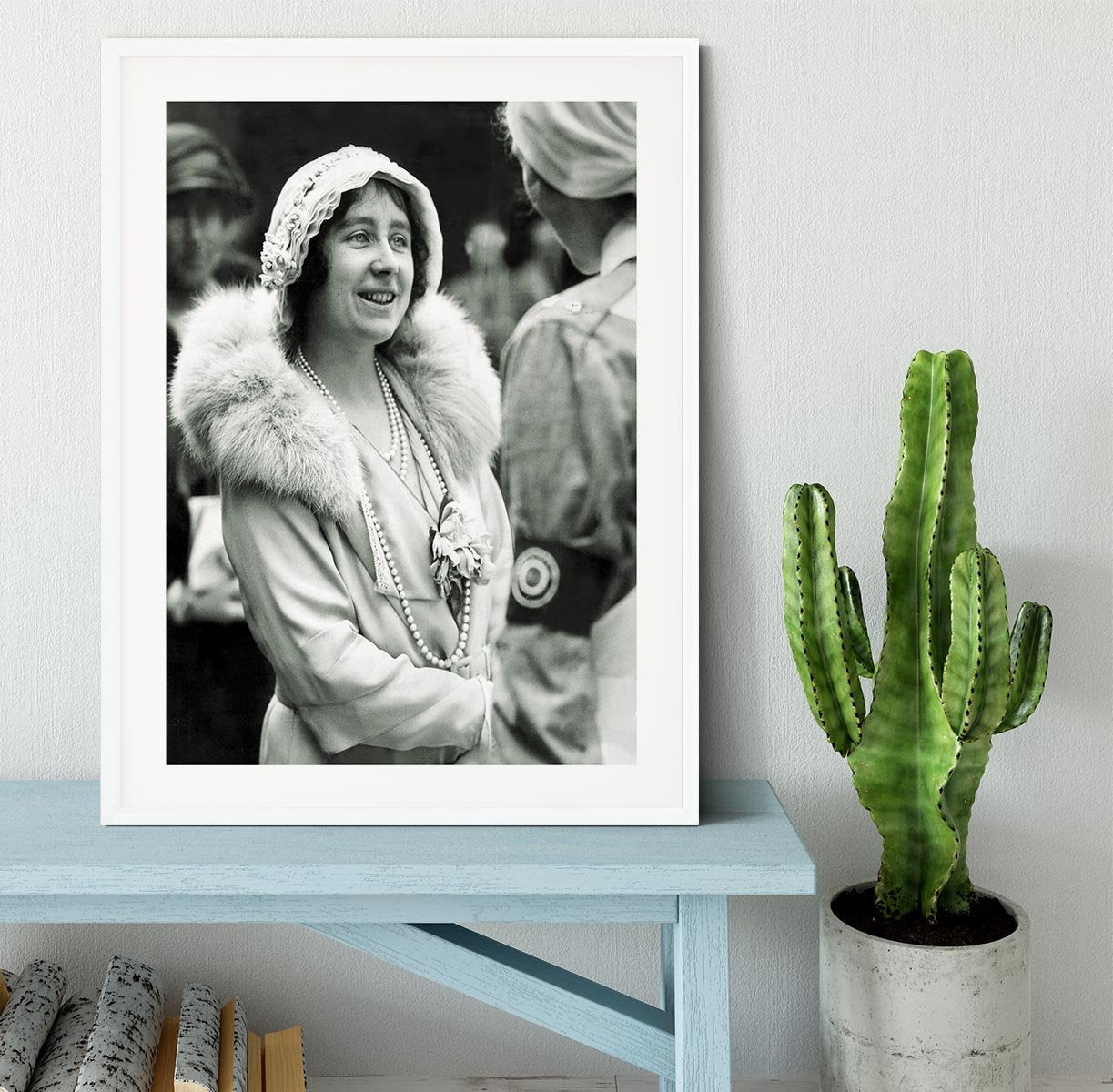The Queen Mother opening a new hospital extension Framed Print - Canvas Art Rocks - 5