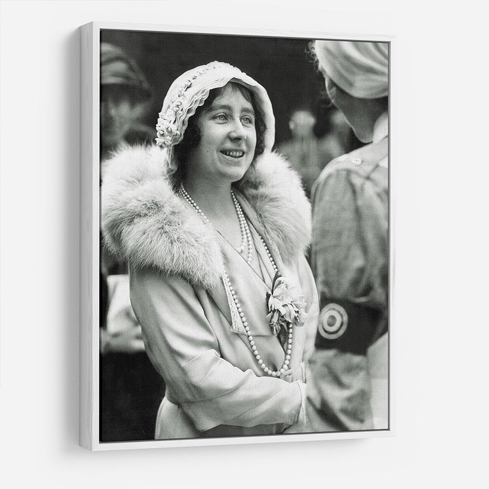 The Queen Mother opening a new hospital extension HD Metal Print