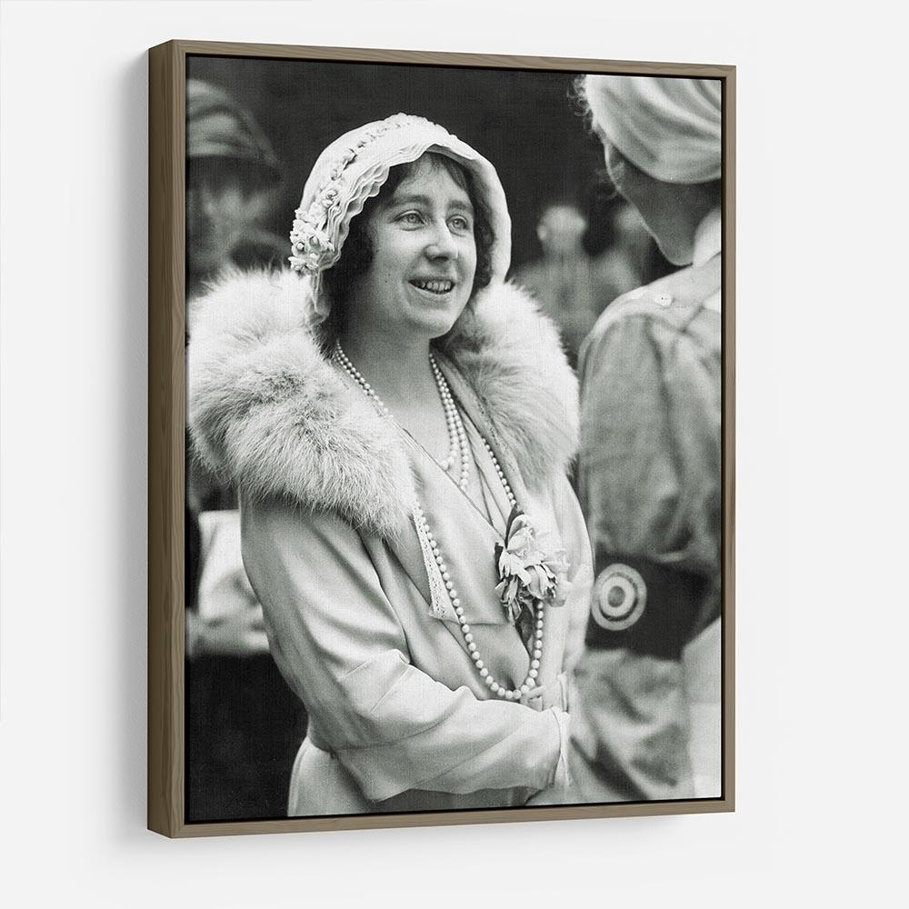 The Queen Mother opening a new hospital extension HD Metal Print