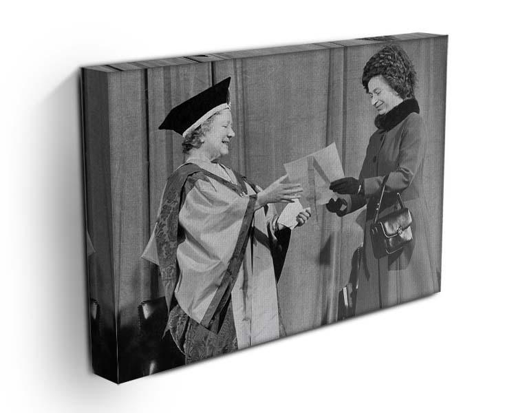 The Queen Mother receiving Honorary Doctorate by the Queen Canvas Print or Poster - Canvas Art Rocks - 3