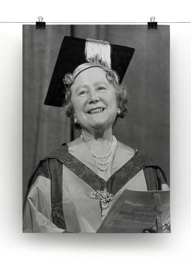 The Queen Mother with her honorary music degree Canvas Print or Poster - Canvas Art Rocks - 2