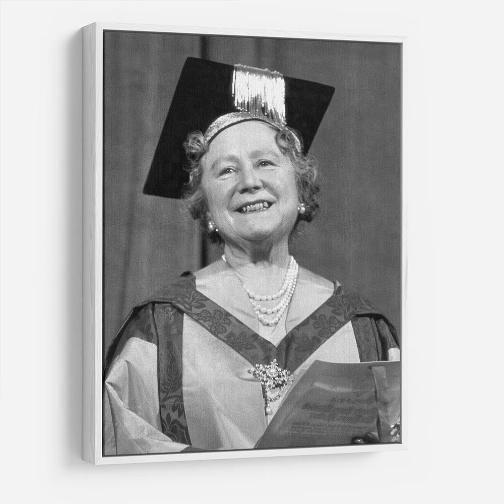 The Queen Mother with her honorary music degree HD Metal Print