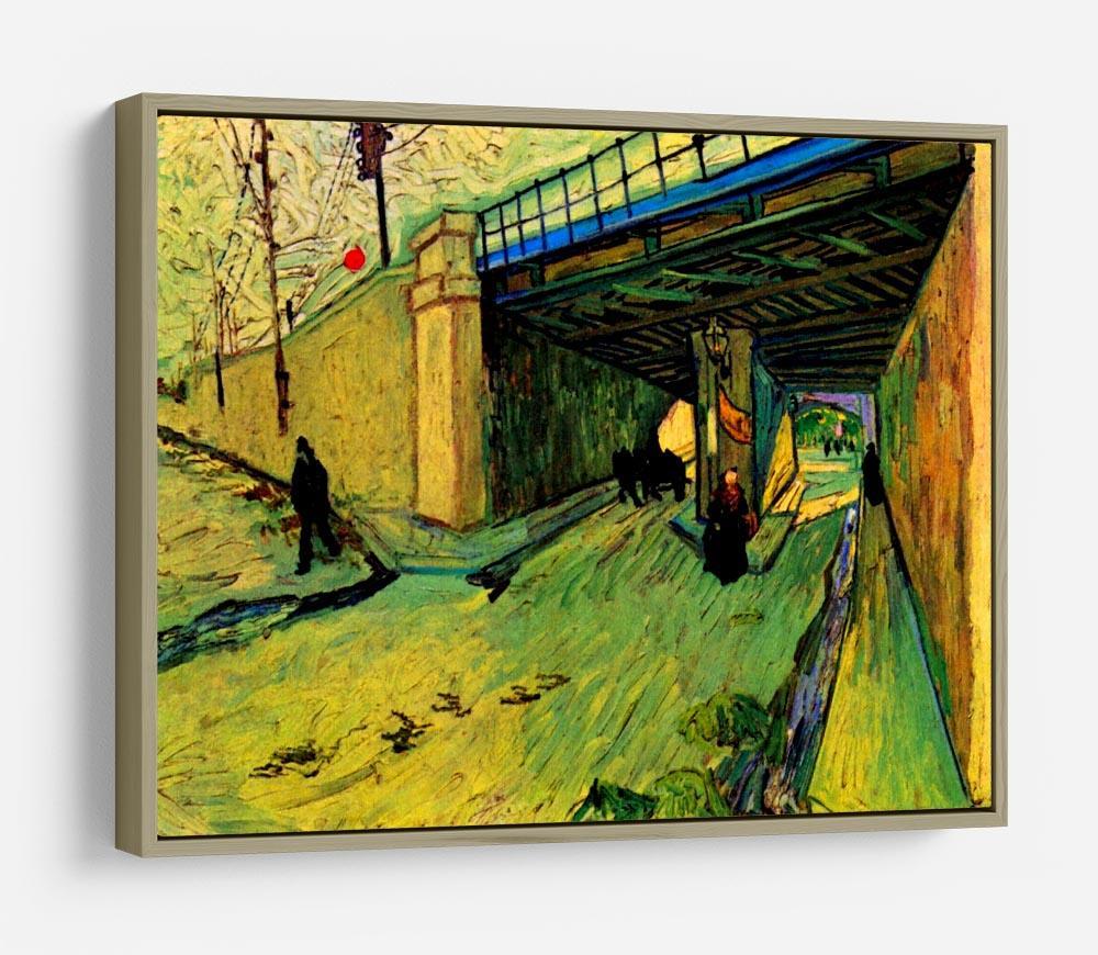 The Railway Bridge over Avenue Montmajour Arles by Van Gogh HD Metal Print