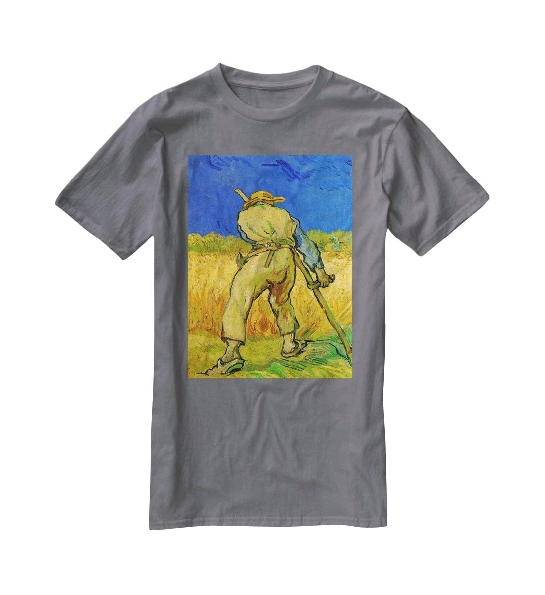 The Reaper by Van Gogh T-Shirt - Canvas Art Rocks - 3